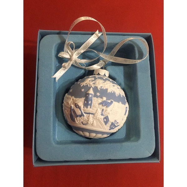 Wedgwood 經典藍瓷器和平球、聖誕精緻吊飾（二手，九成新）