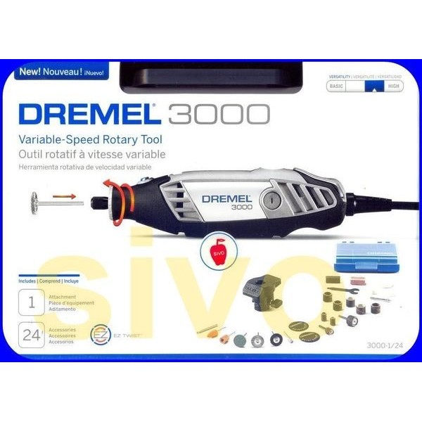 美國DREMEL 245.3000230 Dremel 3000 2／30 調速刻磨機組 墨西哥製