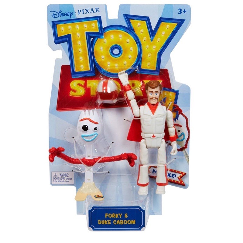 現貨 關節可動 美國帶回 美國迪士尼玩具總動員 Toy Story Forky Duke 叉奇 杜克公爵 公仔玩具