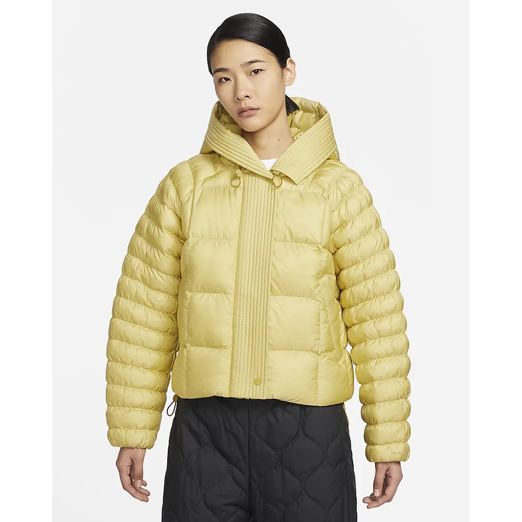 NIKE 連帽外套 AS W NSW ESSNTL PRIMA PUFFER 女 FB8730720 黃 現貨 廠商直送