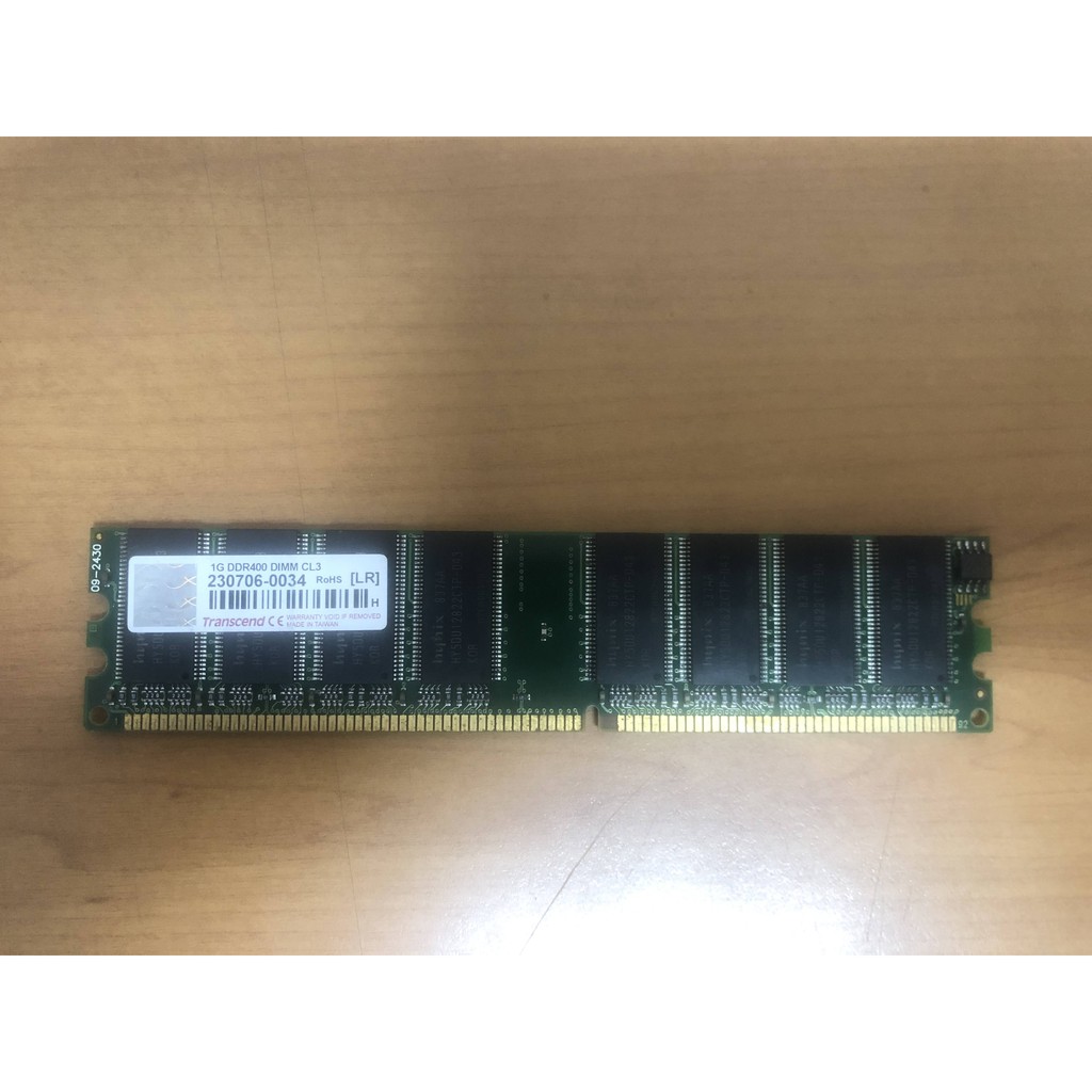 創見 Transcend DDR 400 1GB P二手 (桌上型電腦 記憶體 RAM)