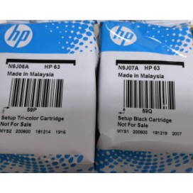 愛寶買賣 HP 63 黑色+彩色原廠裸裝墨水匣 HP2130 3830 1110 3630 4650 HP 63 63