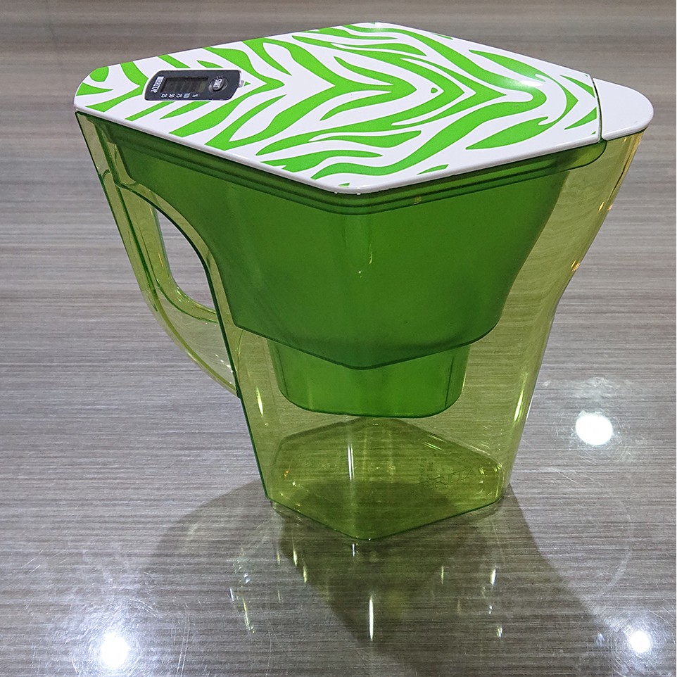 (二手)BRITA 濾水壺 1.25L 無濾芯 綠色斑馬紋特別款 含運才200元就可以喝好水