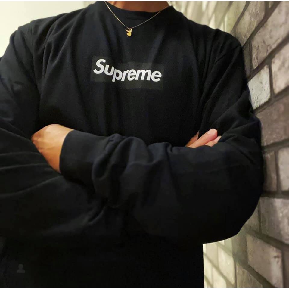 Supreme BOX LOGO L/S Tee Black M 黒 Tシャツ | www.residence2b.ch