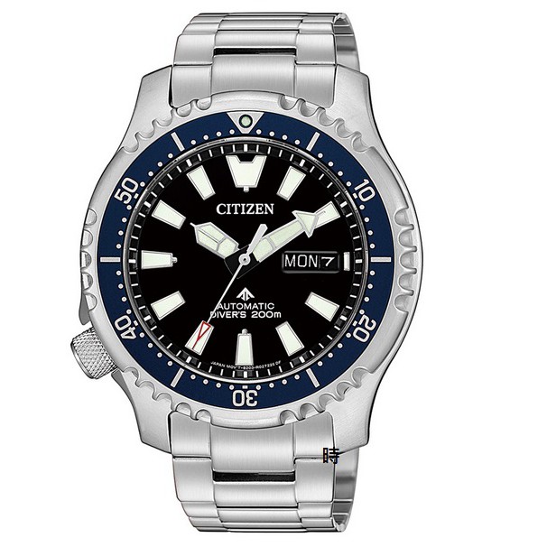 CITIZEN 星辰 限量 潛水機械錶 NY0098-84E 藍框