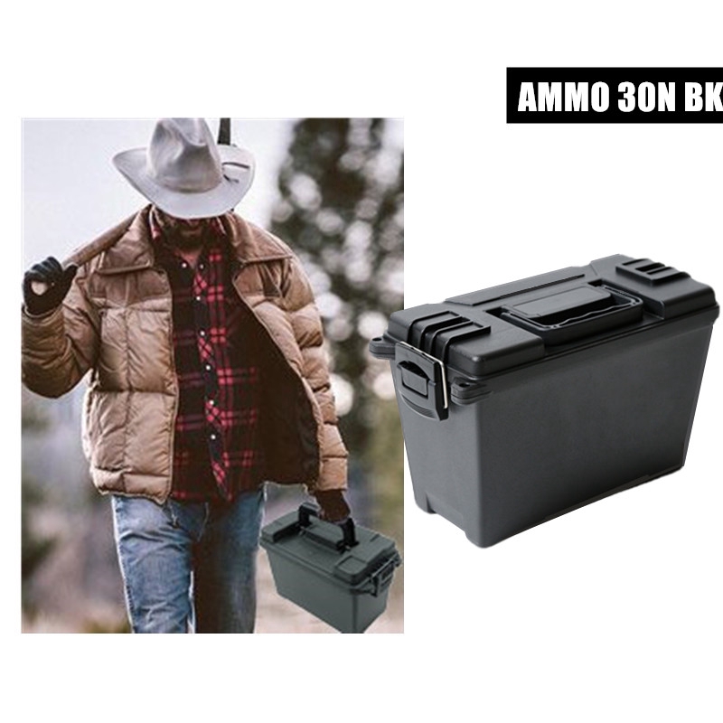 Ammo 30N 黑色工具箱收納盒塑料彈藥箱戰術收納盒輕便高強度子彈頭箱