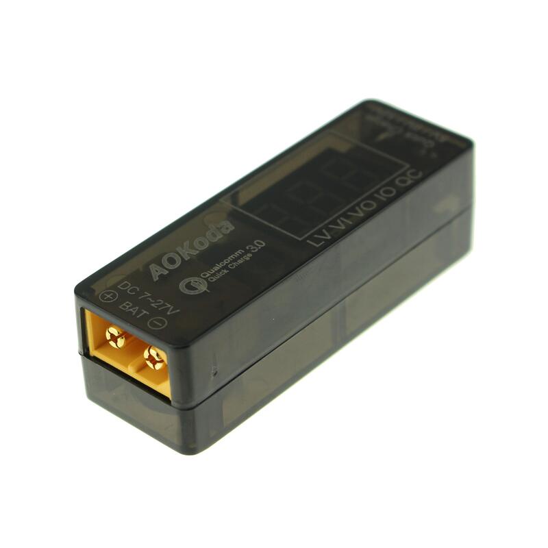天母168 全新 AOKoda QC 3.0 USB快速充電器 過載保護 航模鋰電池放電用 XT60 接頭