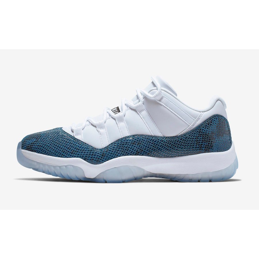 jordan 11 snakeskin low blue