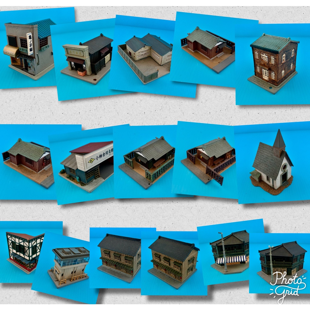 TOMYTEC KATO F-toys TOMIX 4009 建物場景模型 各種建物 月台 中古品  N規 現貨