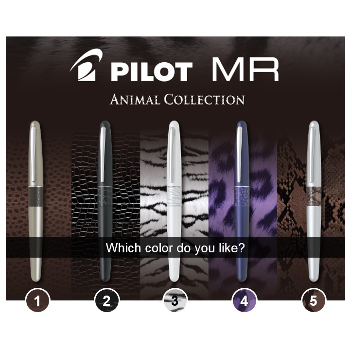 【筆倉】百樂 Pilot FP-MR2 鋼筆 動物紋身系列 (F/M尖) -免費刻字賣場
