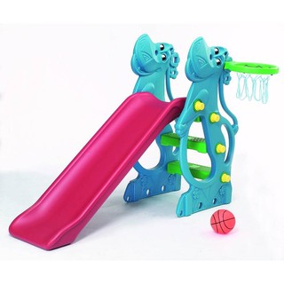 親親 SL-12R 河馬溜滑梯 (二次料/藍) 籃框 兒童 溜滑梯 台灣製造 ST安全玩具