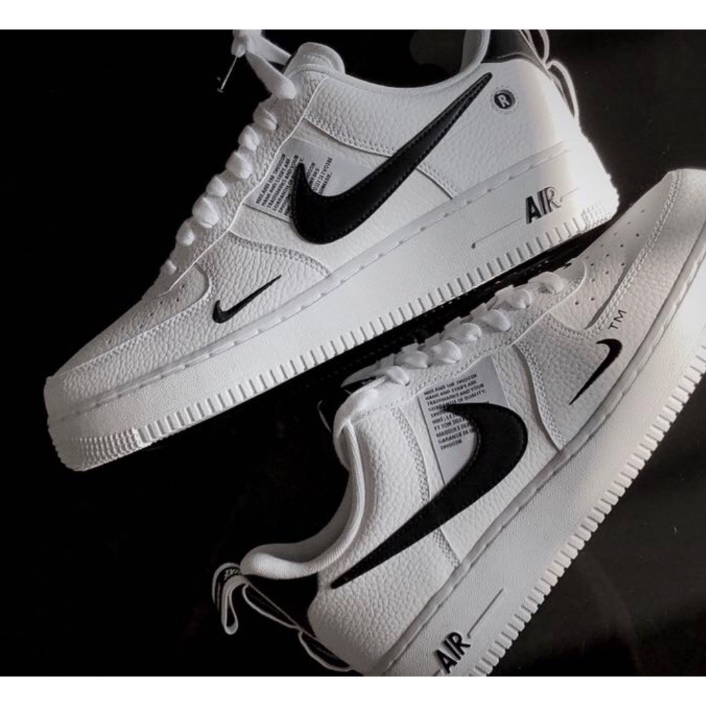 nike air force 1 low lv8 utility black & white