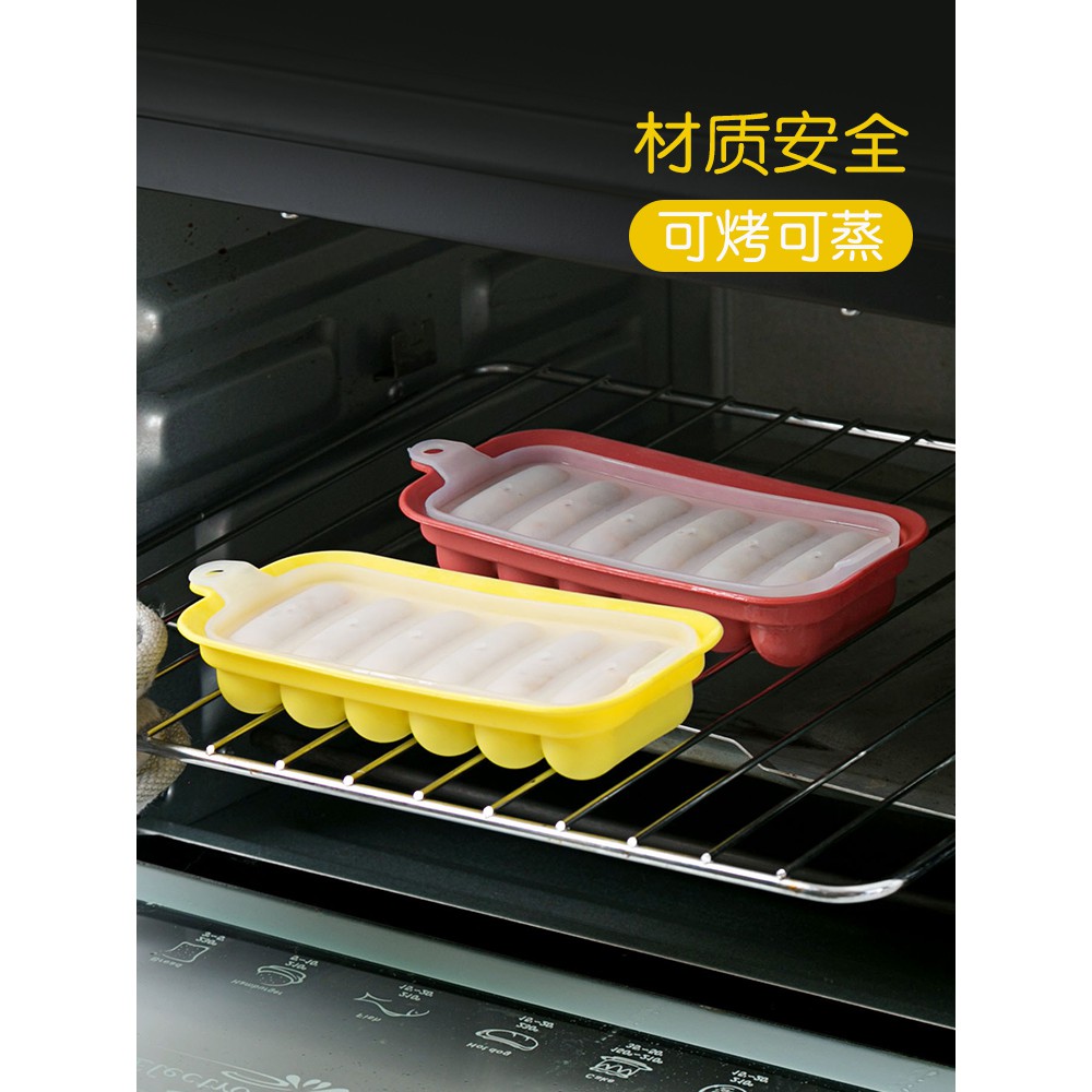J&amp;Y✨硅膠寶寶輔食模具香腸烘焙工具 家用自制一口腸烤箱用具烤盤磨具