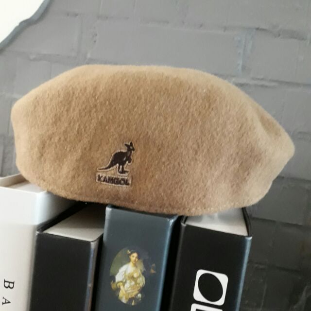 kangol經典504.小偷帽.貝雷帽.畫家帽(熱銷款).駝色(無內標印款）
