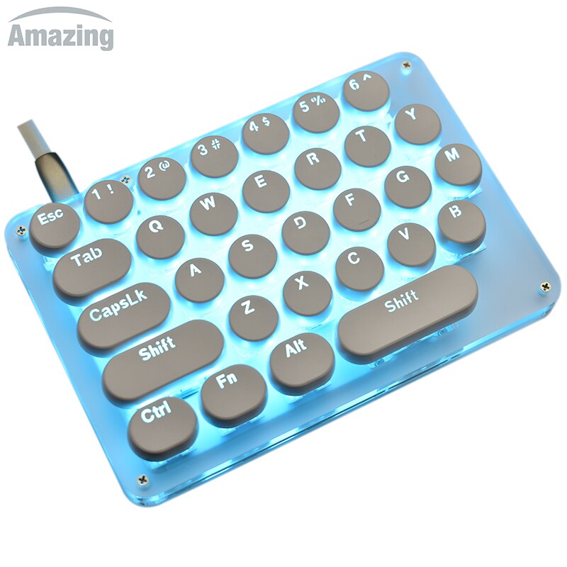 單手 機械  鍵盤 lol遊戲專用吃雞單手 鍵盤 英雄聯盟小 鍵盤 自定義 鍵盤  a2NM