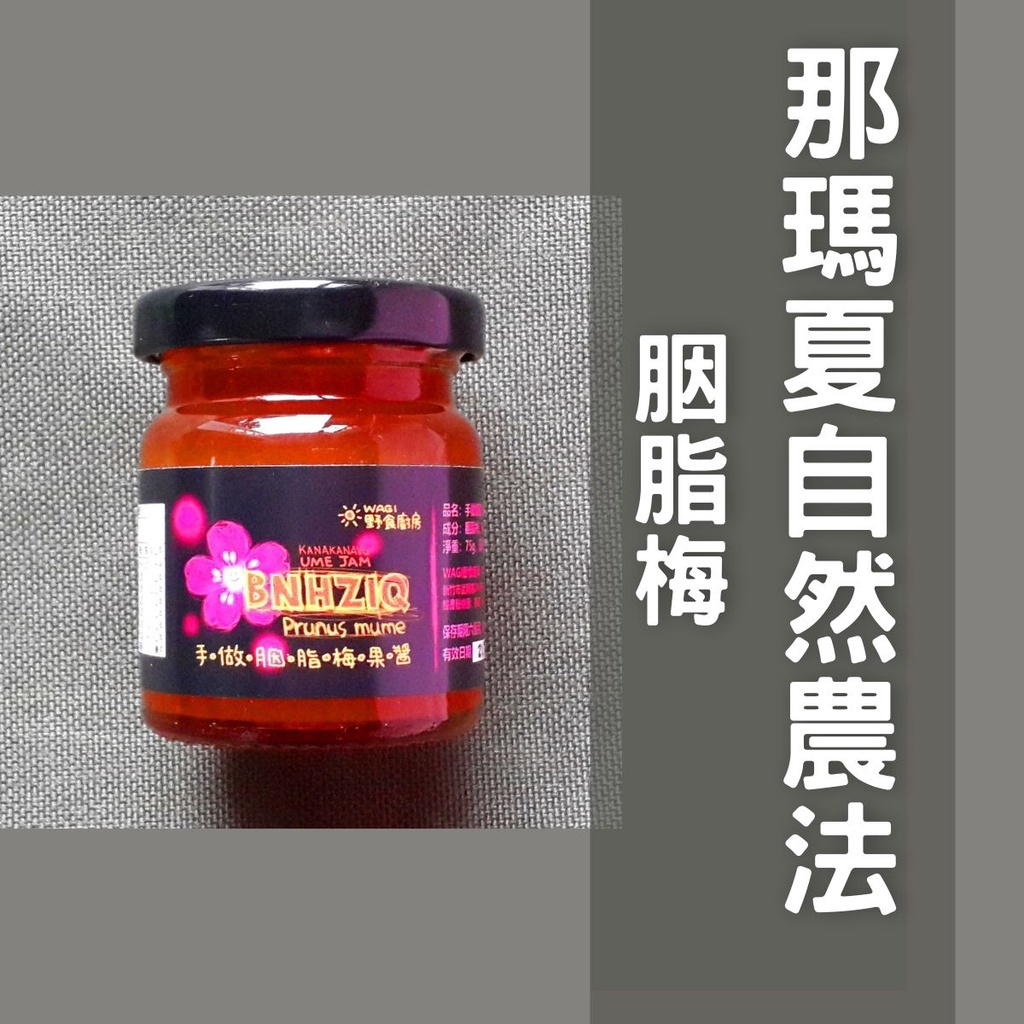 WAGI胭脂梅果醬-台灣原產、職人手做、低糖