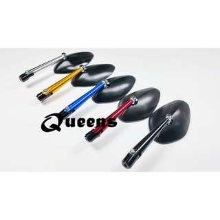 Queens 貝殼 後照鏡 鋁合金 光學 藍鏡片 防眩目 後視鏡 勁戰 BWS 雷霆 FORCE SMAX