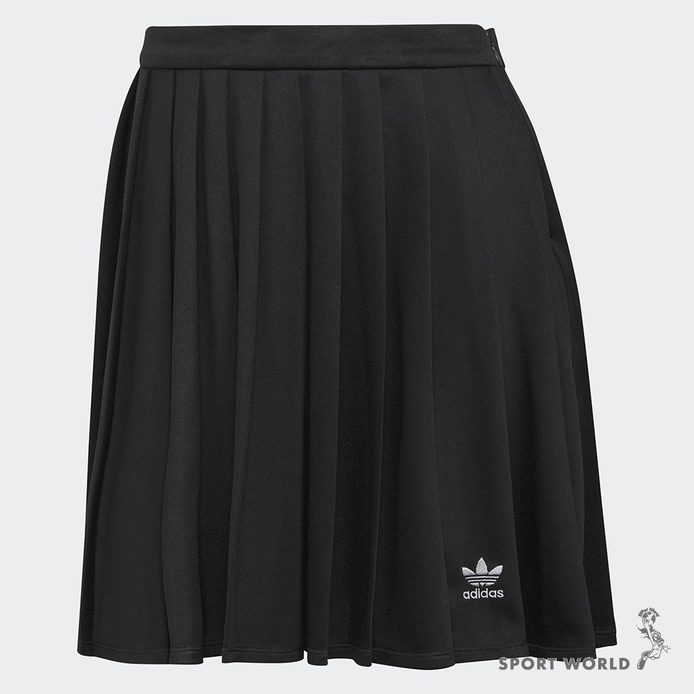 Adidas 女 短裙 運動 網球 拉鍊 黑 HC2058