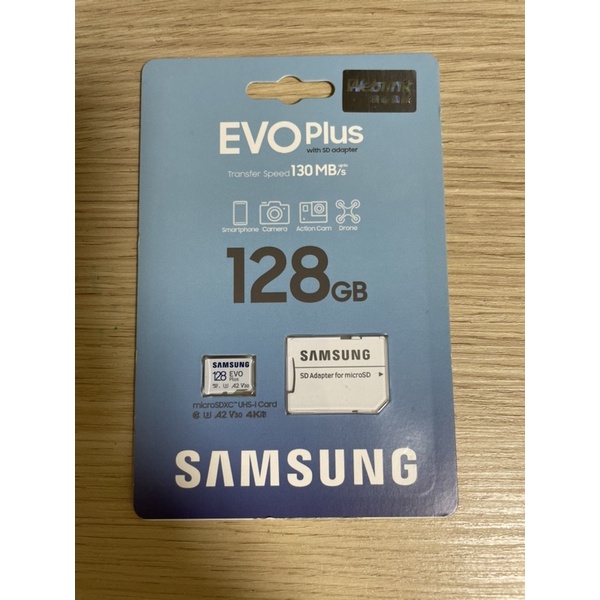 全新未拆封 SAMSUNG三星 EVO Plus 128GB microSDXC UHS-I(U3)A2 V30記憶卡