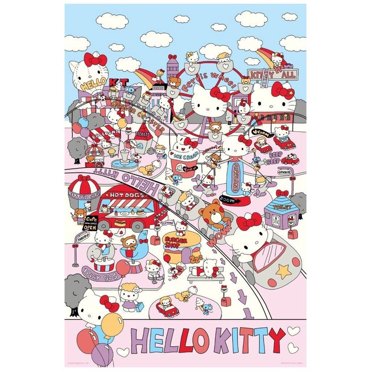 Hello Kitty開心遊樂園拼圖1000片