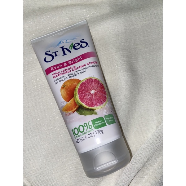 ST.Ives Radiant Skin Pink Lemon&amp;Mandarin Orange Scrub檸檬橘子磨砂膏