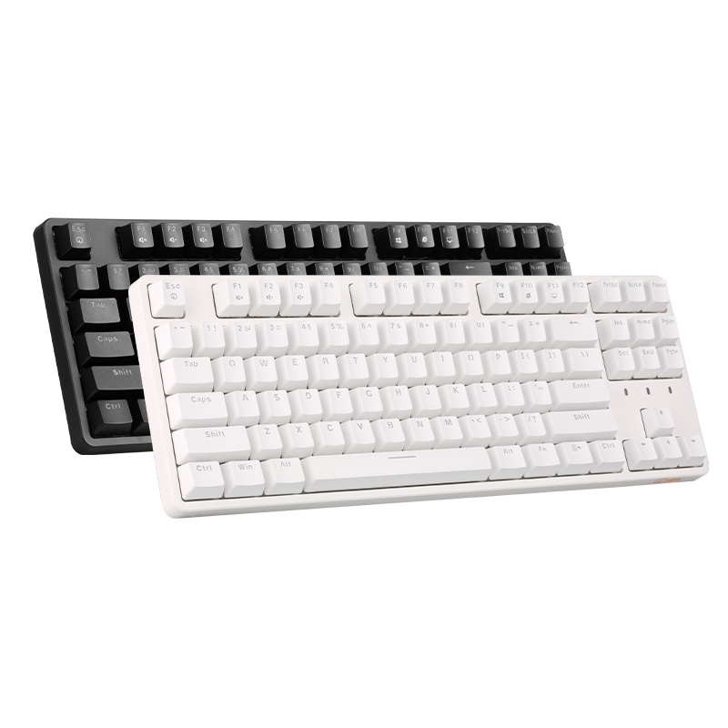 機械鍵盤艾石頭FE87/104電競專用遊戲機械鍵盤黑軸青軸茶軸靜音紅軸辦公打字臺式電腦筆記本USB外接有線吃雞外設白色