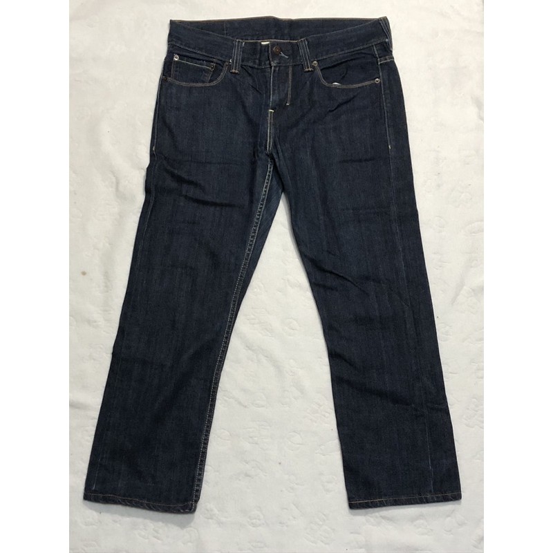 Levi’s levis 522(005220037) W34 L34 二手原色藍小直筒牛仔褲