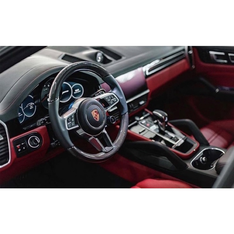 Porsche 德國原廠碳纖多功能跑車式方向盤  Cayenne E3 Panamera 971 保時捷 Carbon