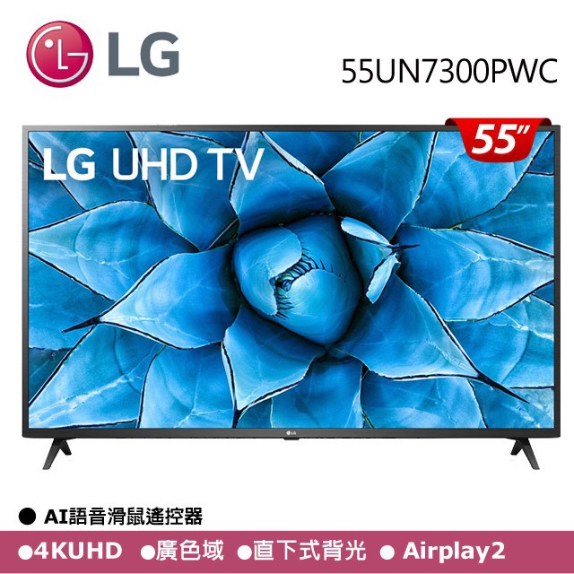 客訂［LG 樂金］55型 4K智慧物聯網液晶電視 55UN7300PWC