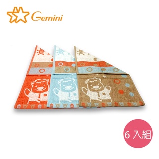 【双星毛巾Gemini】雲端漫步的奶熊童巾-超值6入組｜超值優惠 母親節優惠
