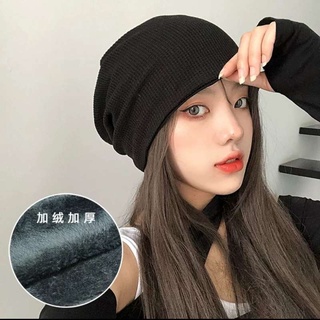 日系堆堆帽包頭巾男潮套頭帽ins針織帽薄款睡帽月子帽 73620