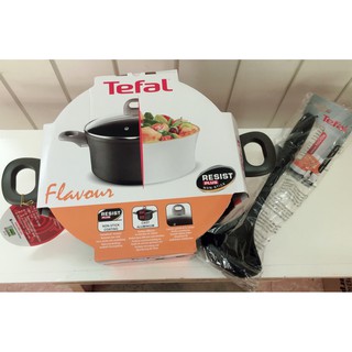 阿猴達可達 Tefal 法國特福 24cm 不沾雙耳燉鍋 含鍋蓋 鑄造系列 加贈Tefal圓湯杓 宅配免運中~