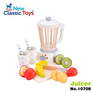 荷蘭 New Classic Toys 冰沙果汁機切切樂-10708 /家家酒玩具/切切樂/木製玩具/小廚房玩具