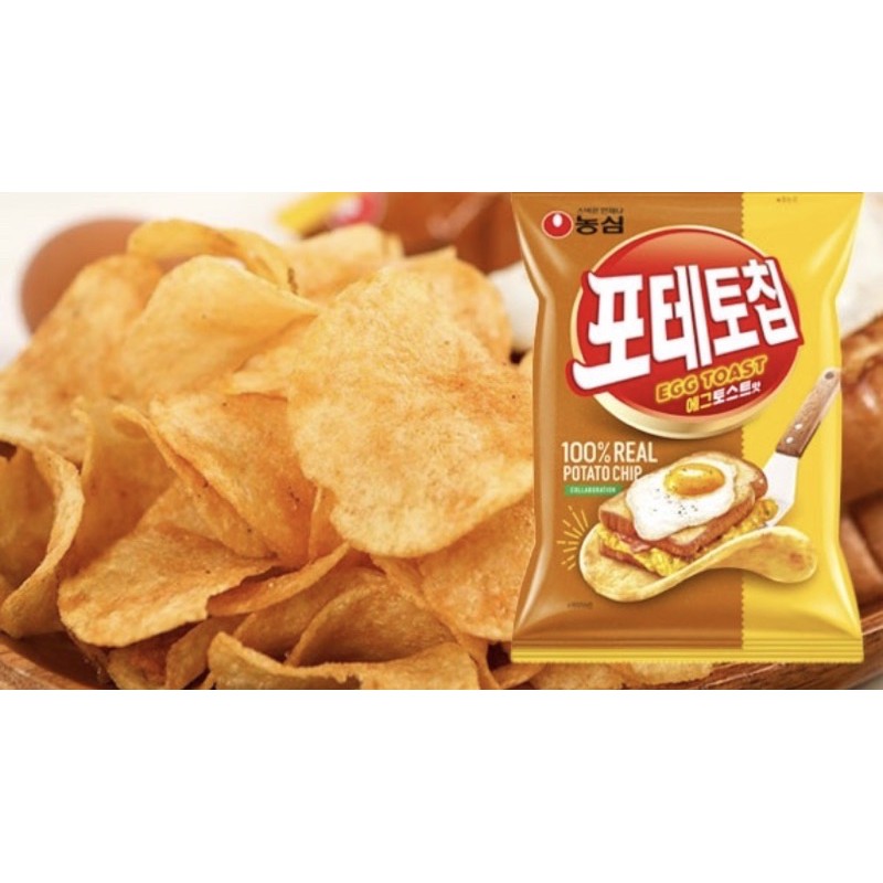 新上市「韓國農心吐司夾蛋洋芋片 」🍳