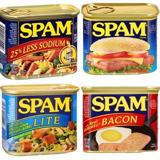 美國🇺🇸現貨 SPAM Luncheon Meat 午餐肉 25%減鹽 50%低脂 培根 罐頭