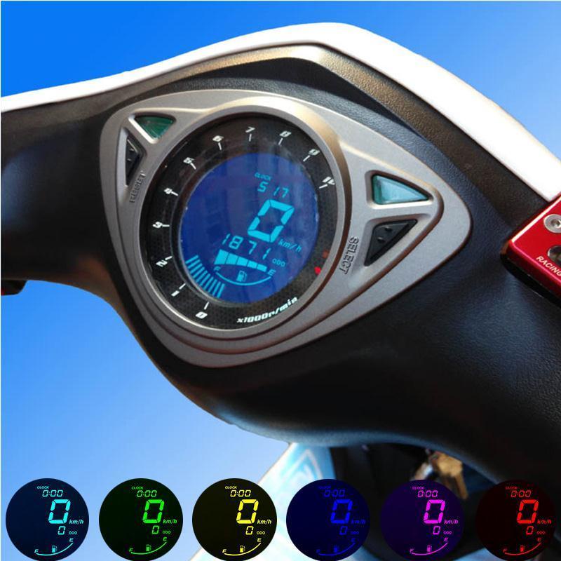[專用]雅馬哈RSZ液晶儀表7色可調鬼火一代二代通用電子錶機車改裝儀表 BJTX