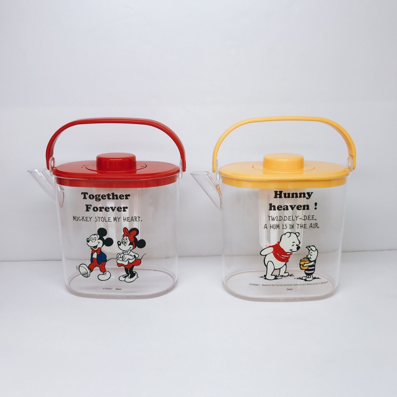 米奇 Mickey  維尼 POOH  手提式 附濾茶器 冷水壺