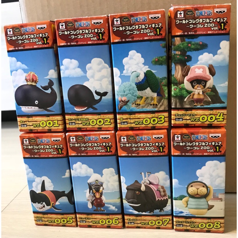 鯨魚屋日版wcf 海賊王vol 1 動物園動物篇zoo 拉布鯊魚何耶喬巴功夫海牛 蝦皮購物