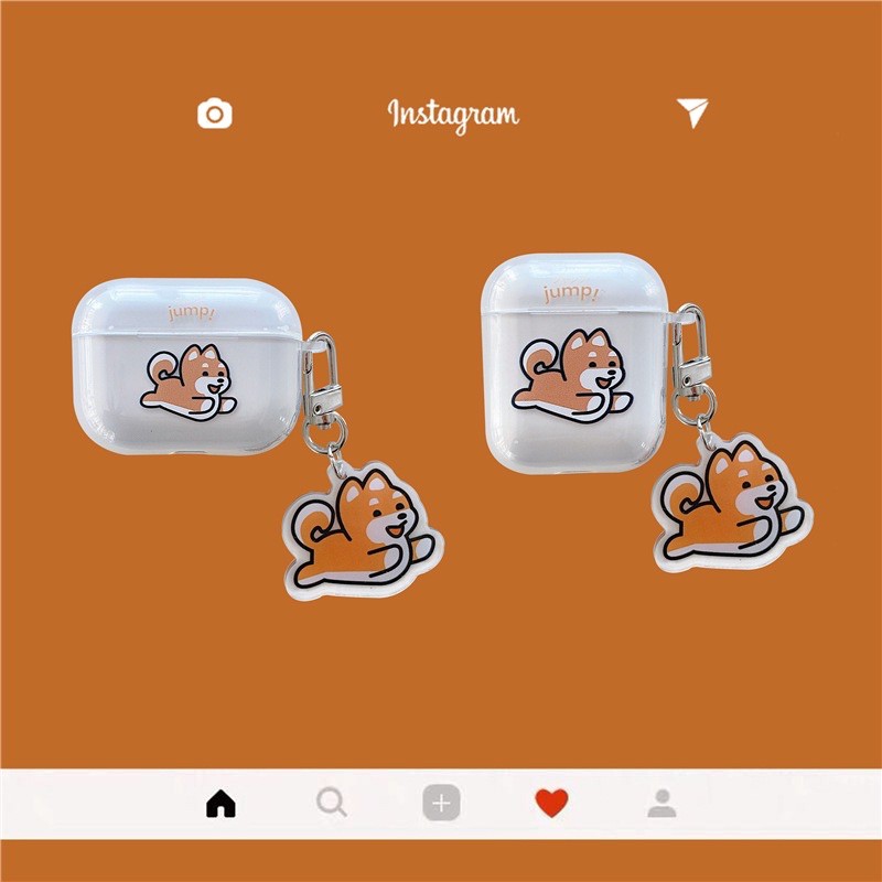 [Rose🌹］現貨柴犬airpods保護殼 AirPods Pro 柴犬 豆柴 透明保護殼 apple耳機保護殼