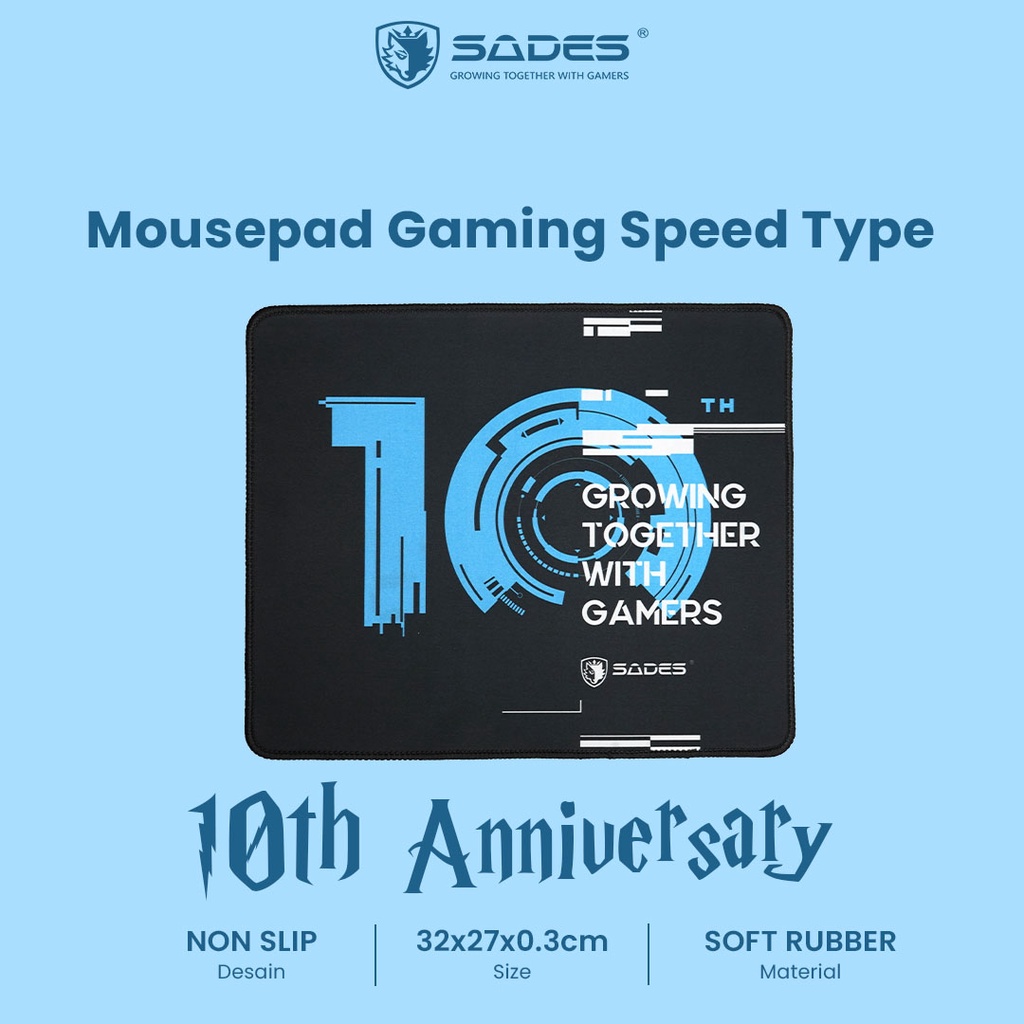 Sades 10 週年紀念限量版遊戲鼠標墊