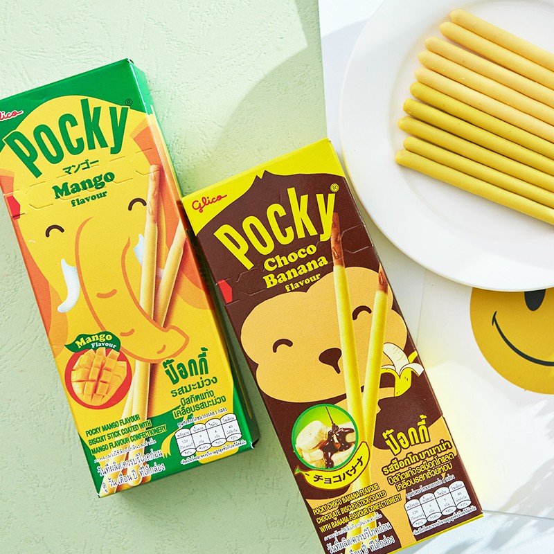 【老夥伴】泰國 glico POCKY 百琪棒 芒果/香蕉口味