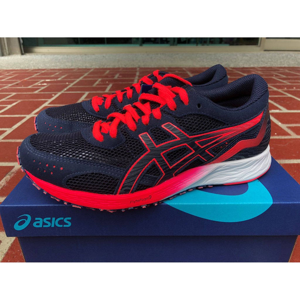 飛毛腿體育用品 Asics 亞瑟士tartherdge 虎走7 女路跑鞋 深藍 桃紅 1012a463 401 蝦皮購物