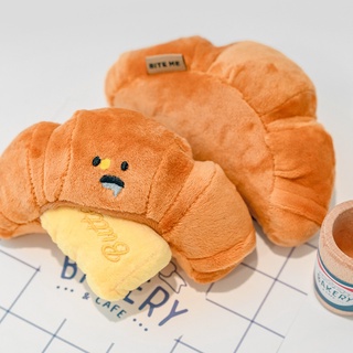 預購｜韓國 BITE ME 奶油可頌麵包玩具 寵物玩具 藏食玩具 發聲玩具 狗狗玩具 貓咪玩具 BITEME 可頌