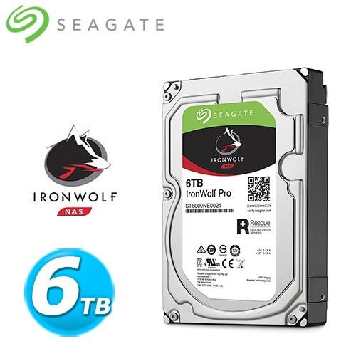 Seagate 那嘶狼【IronWolf Pro】6TB 3.5吋 NAS硬碟