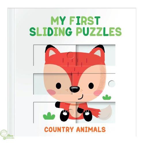 My First Sliding Puzzles：Country Animals 拼圖操作書：鄉村動物篇（外文書）