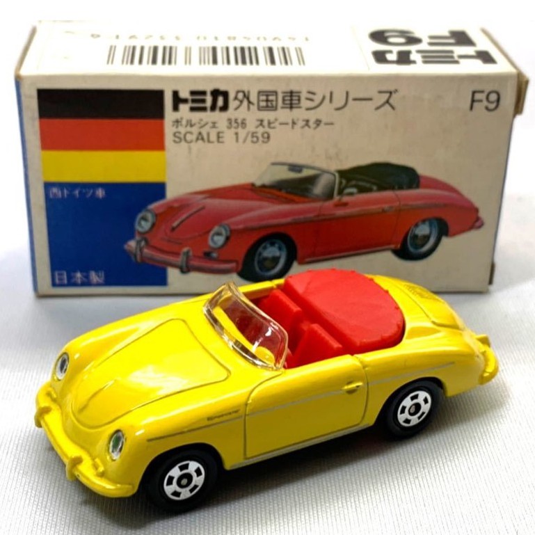 [全新稀有絕版品] 1/59 Tomica Porsche 356 Speedster 日本製造