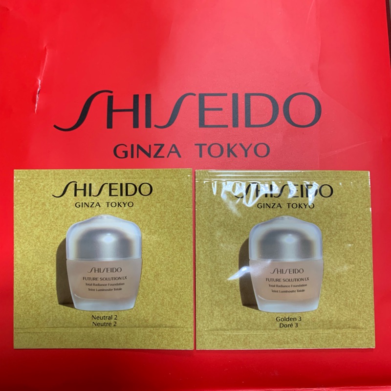 Shiseido 資生堂  時空琉璃 LX極上御藏光羽紗粉霜 SPF15 1ml 旅行組 試用包