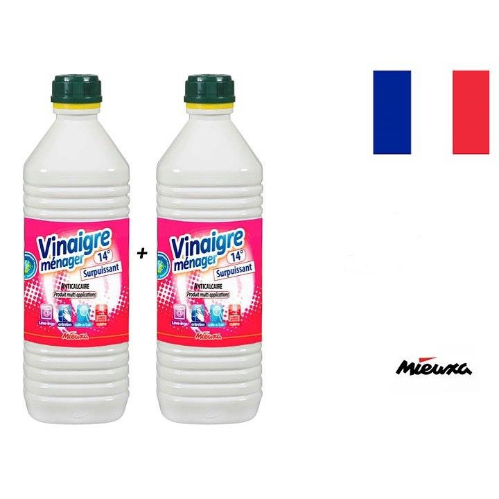 法國🇫🇷天然家用清潔白醋, 2瓶*1000 ml