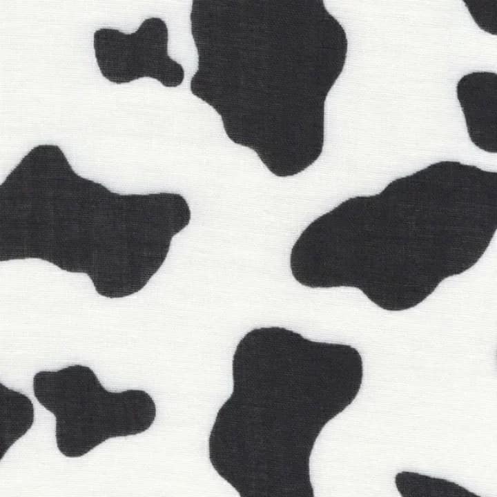 日本製二重紗乳牛紋圖案款 透氣 口罩 圍兜 純棉