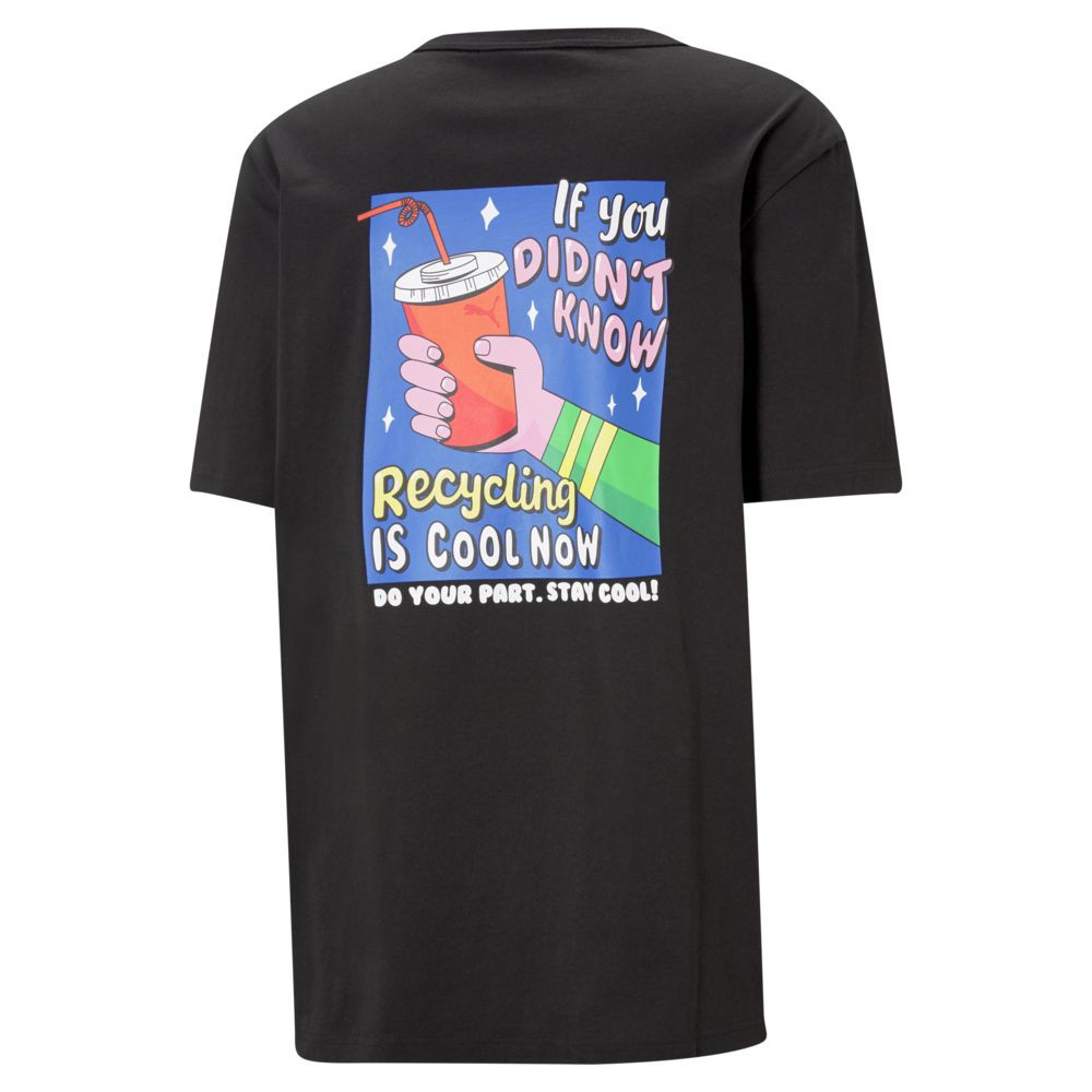 PUMA 男款黑色流行系列Downtown短袖T恤-NO.53133501